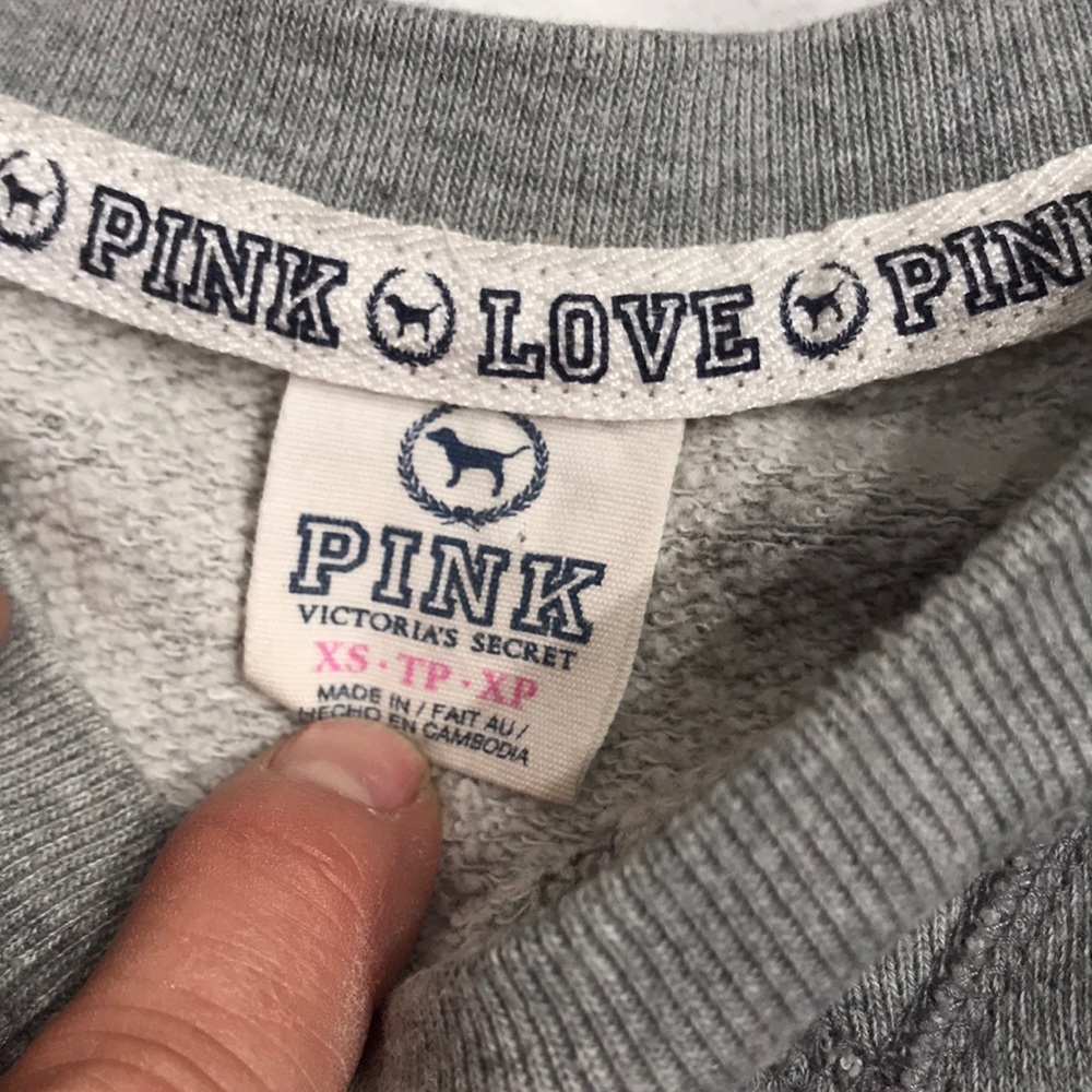Pink Victoria’s Secret Crew Neck Logo Sweatshirt - Picture 3 of 4